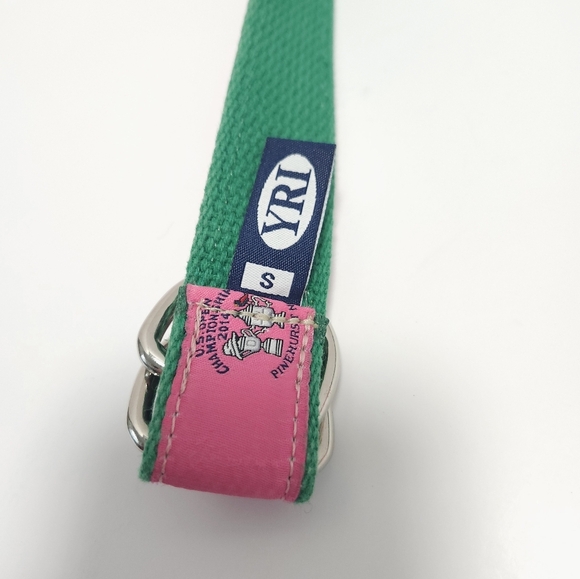 YRI Golf Belt Pinehurst Championship 2014 Size S Pink Green - Picture 5 of 7